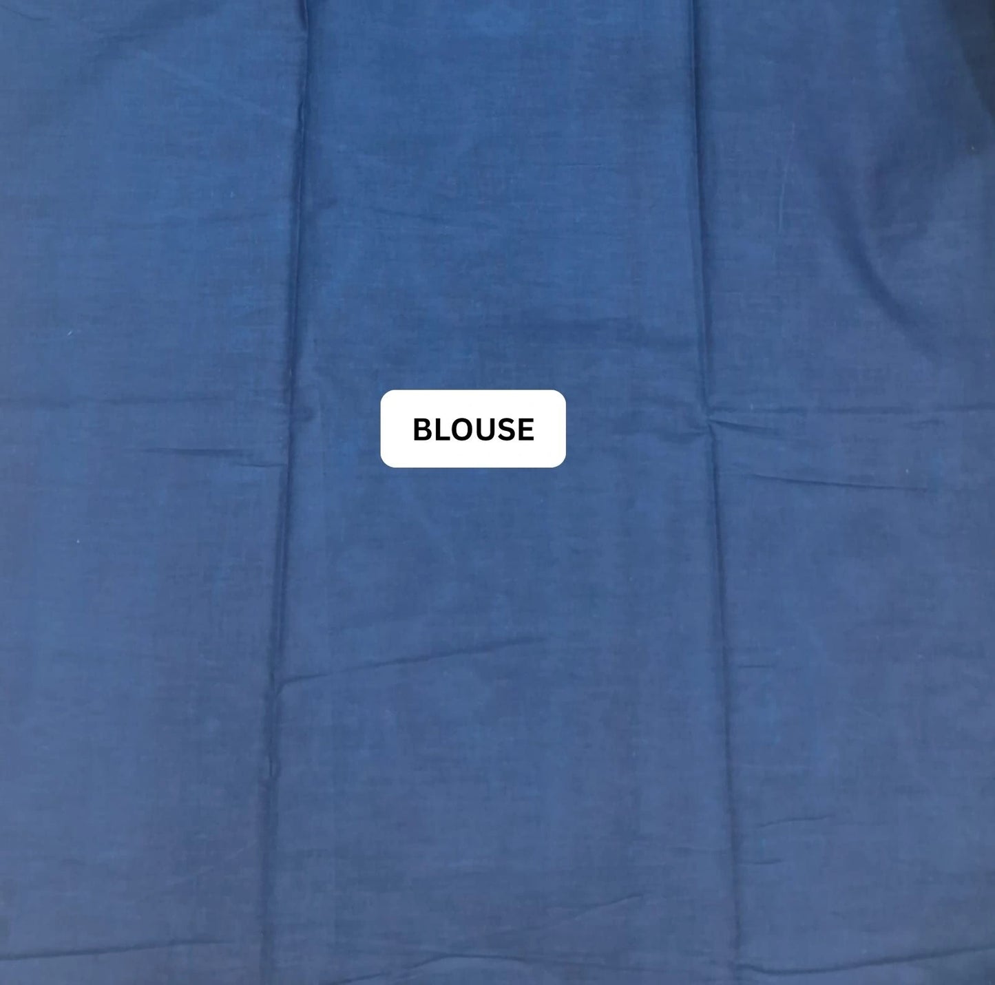 Vibrant Red & Indigo Blue Tie-Dye Mulmul Cotton Saree blouse