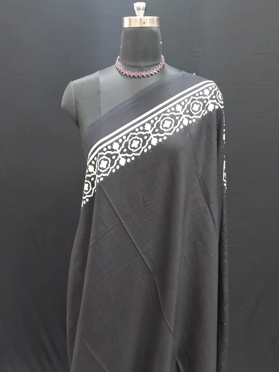 Black & White Mulmul Cotton