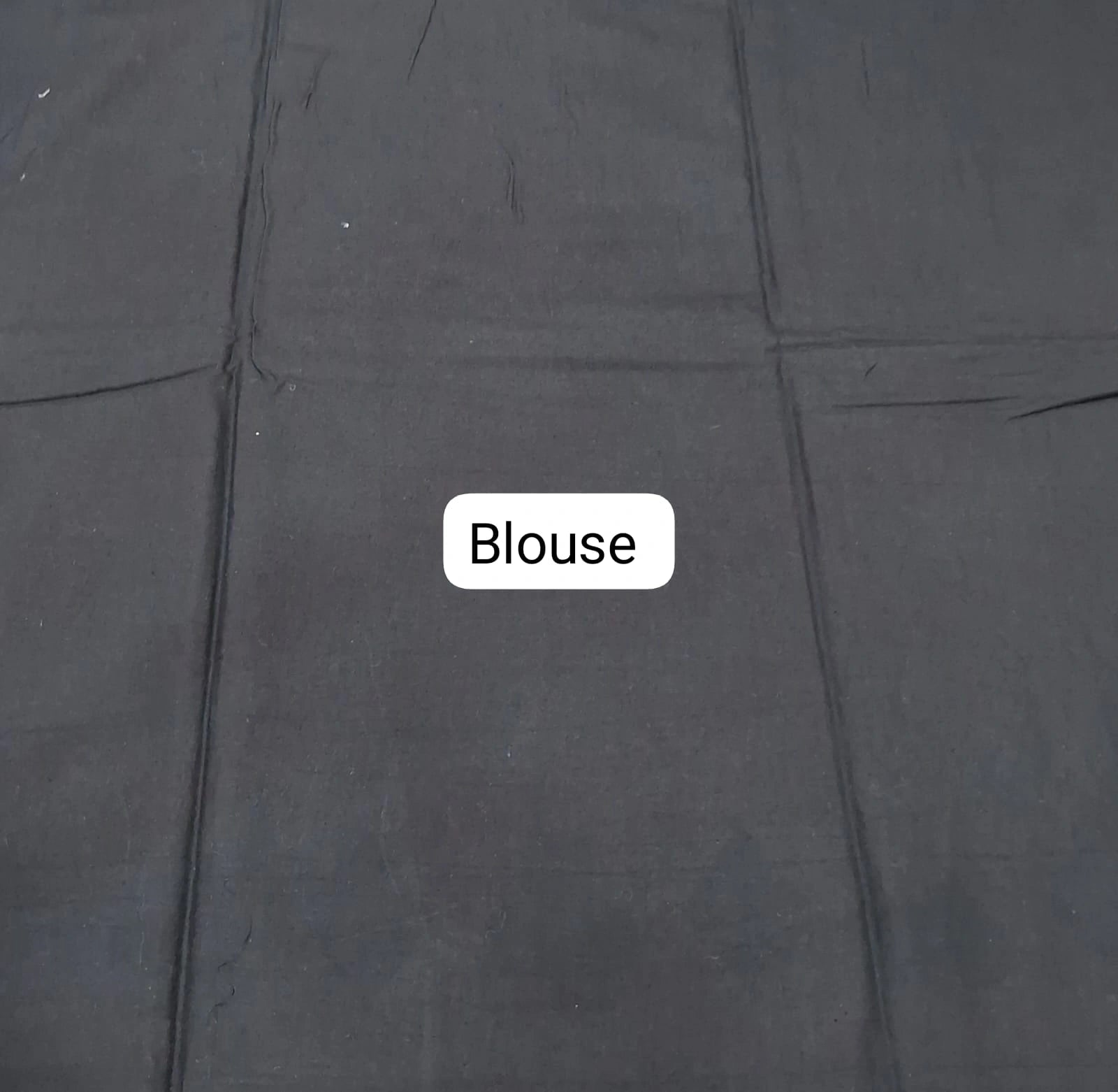 Beige & Black Playful Motif Mulmul Cotton Saree blouse