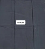Elegant White & Black Mulmul Cotton Saree blouse
