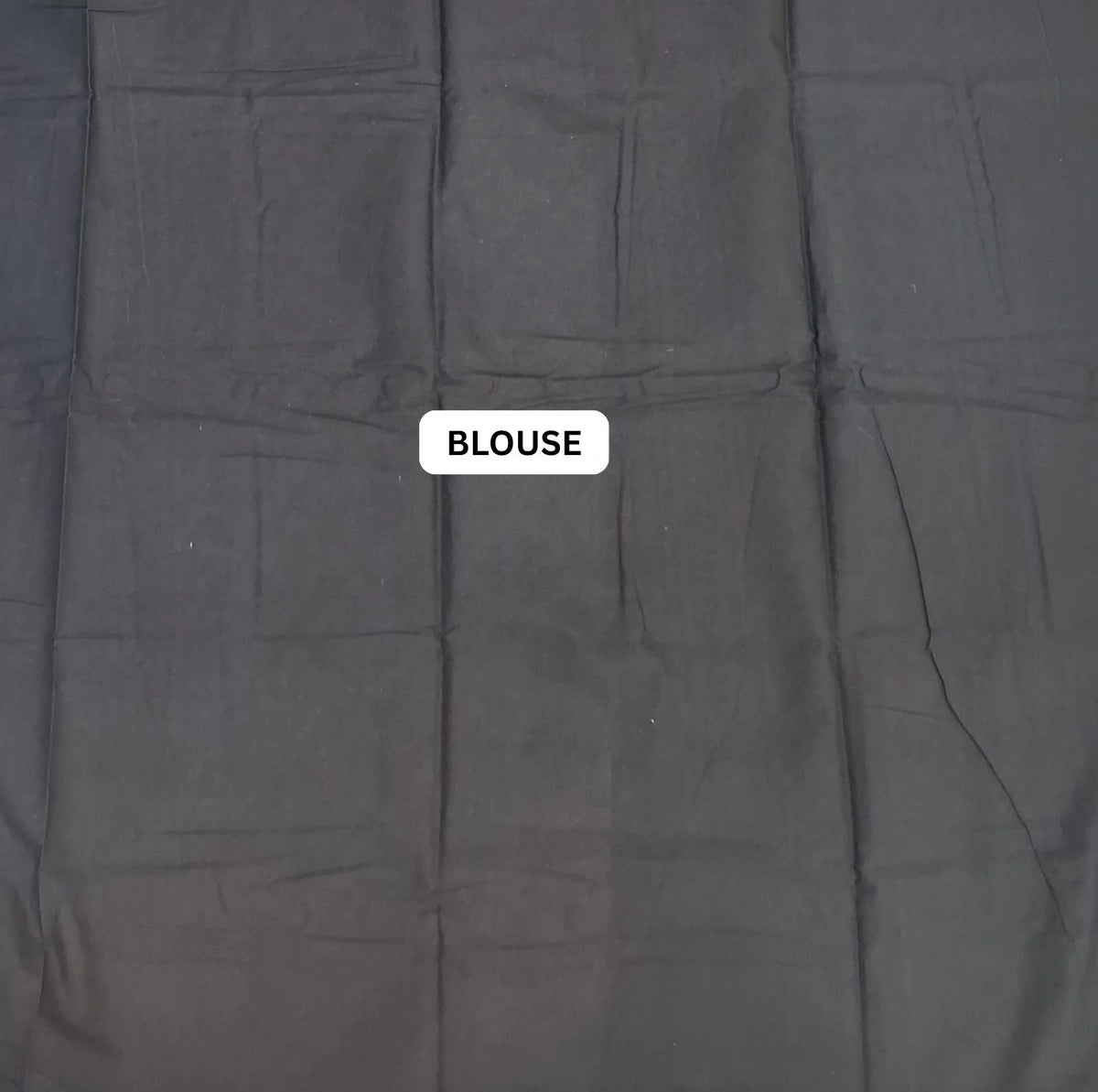 Indigo Blue Mulmul Cotton saree blouse