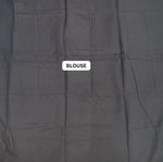 Indigo Blue Mulmul Cotton saree blouse