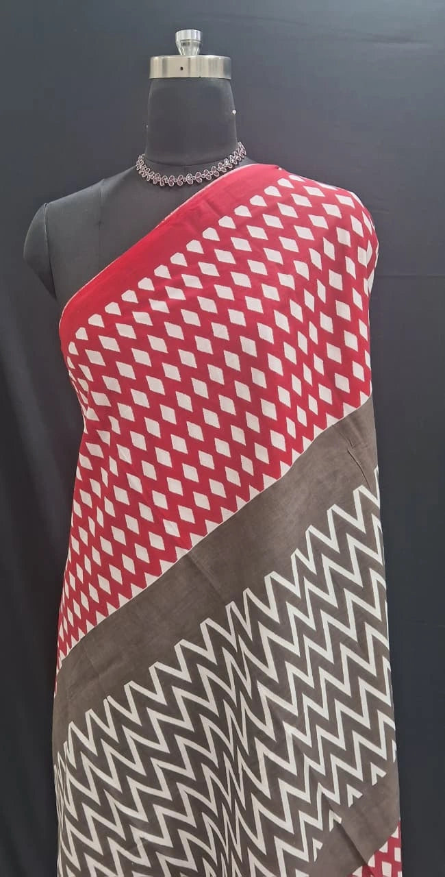 Coffee brown Mulmul Cotton