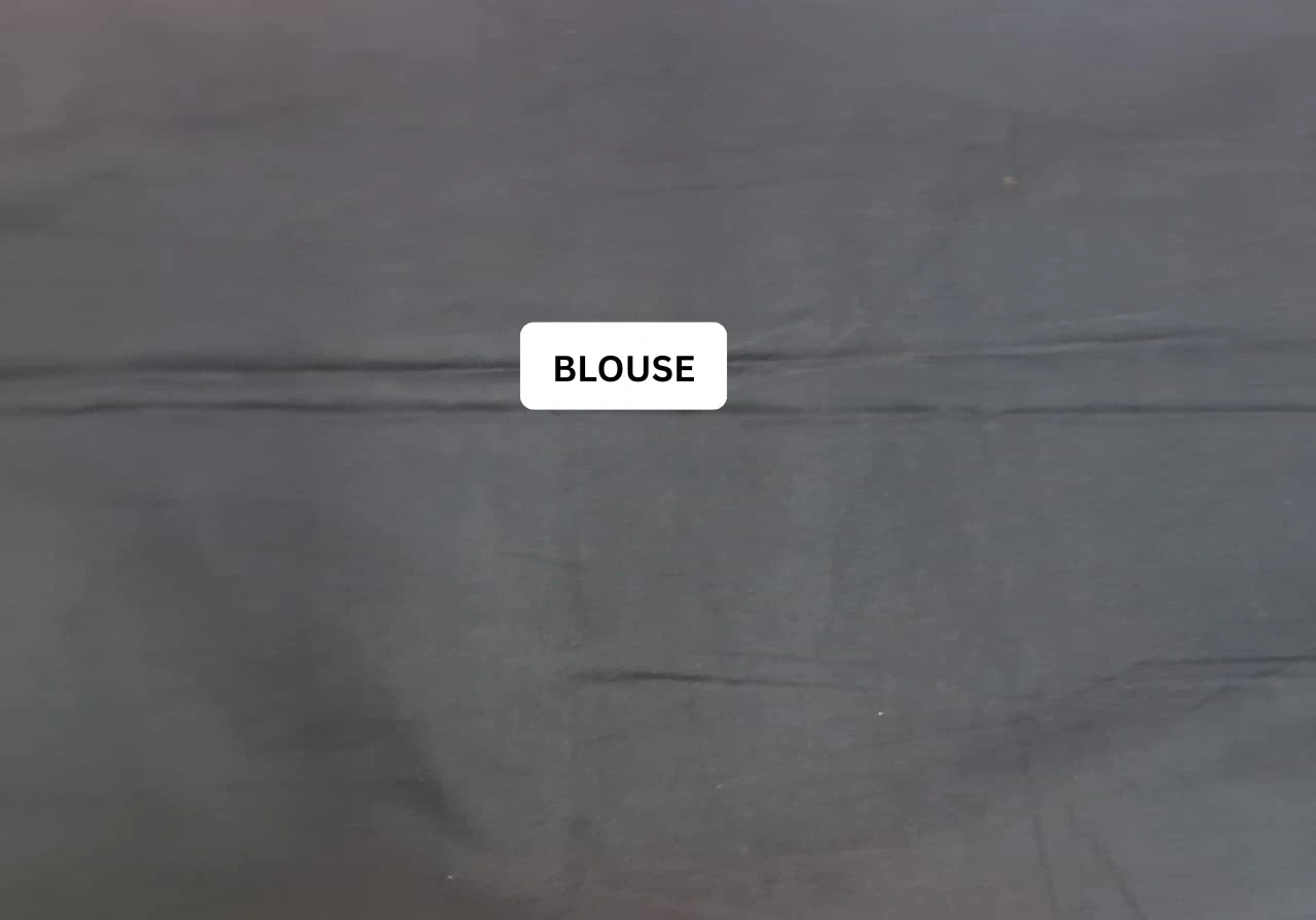 Coffee brown Mulmul Cotton Saree Blouse