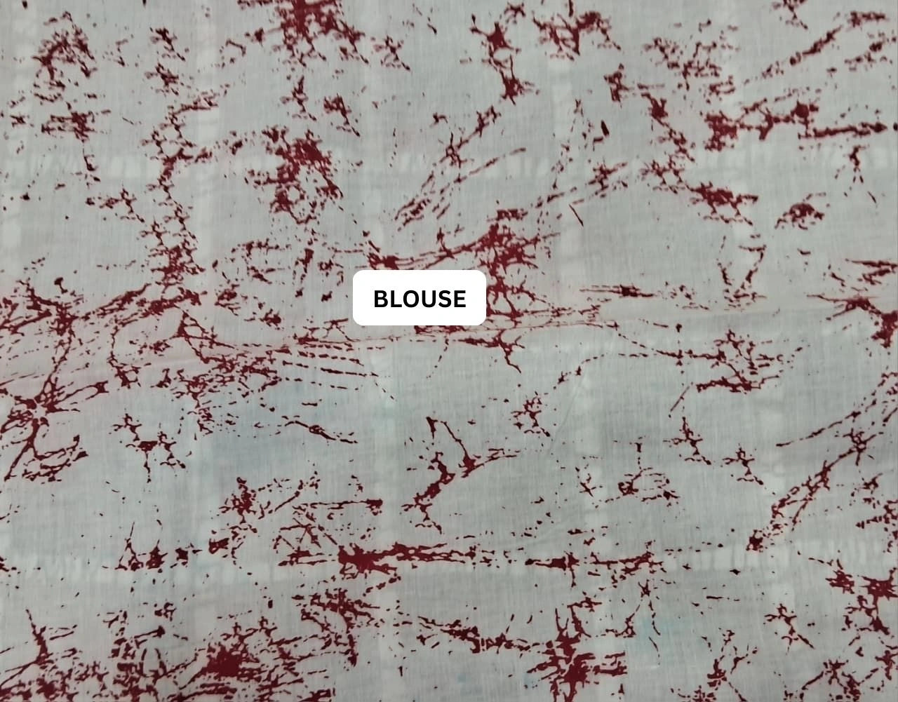 Denim blue  mulmul cotton saree blouse