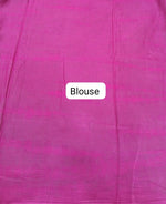 Parrot Green Mulmul Cotton Saree Blouse