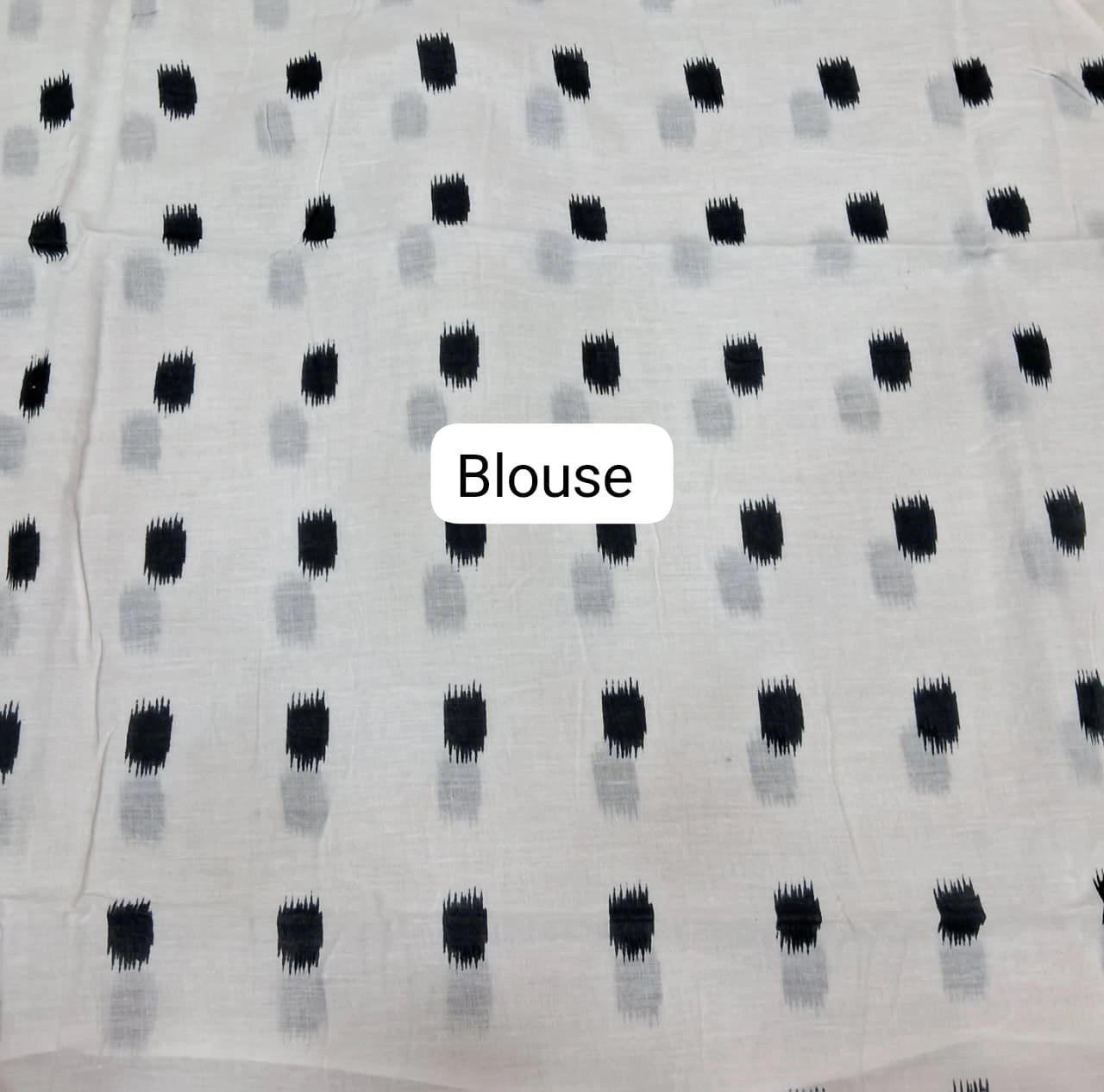 Beautiful Metal Grey Mulmul Cotton Saree Bouse