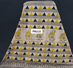 Wheat Mulmul Cotton Saree pallu