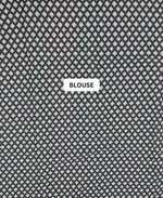 Black-White Cotton Saree blouse