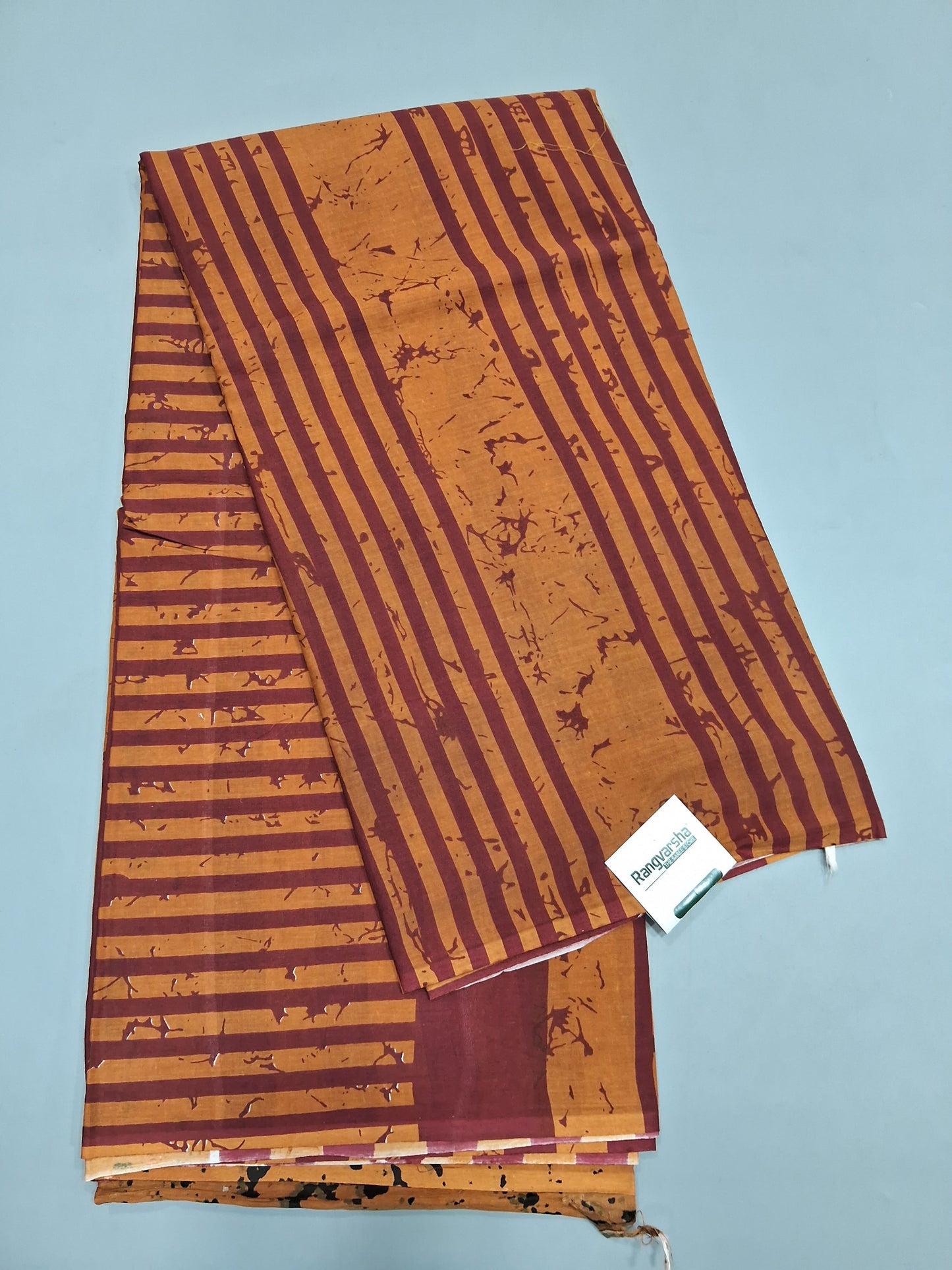 Brown Mulmul Cotton Saree