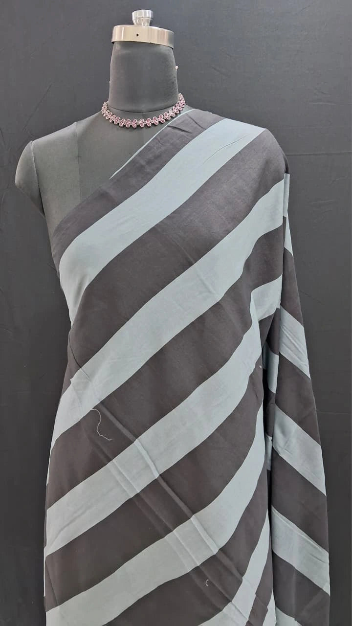 Metal Grey Mulmul Cotton