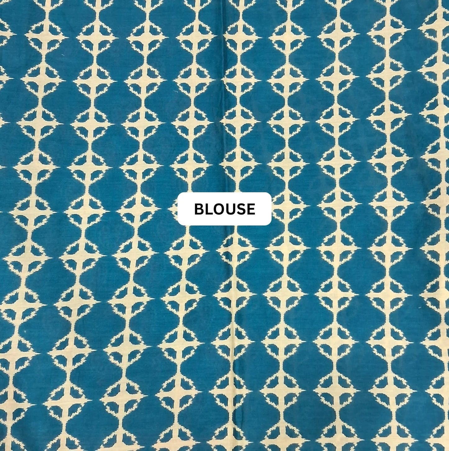 Dark Teal Mulmul Cotton Saree