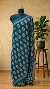 Dark Teal Mulmul Cotton
