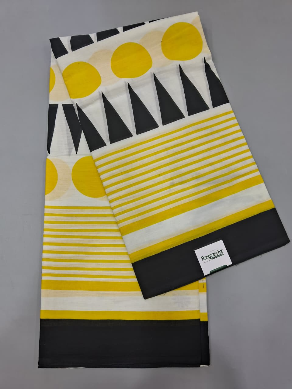 White Mulmul Cotton Saree