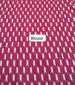 Tomato red mulmul cotton saree  Blouse