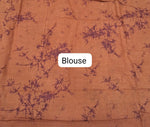 Brown mulmul cotton saree Blouse