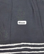 Black mulmul cotton saree Blouse