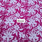 Rani pink mulmul cotton saree Blouse