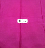 Radiant yellow mulmul cotton saree Blouse