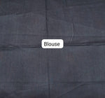 Elegant pure black mulmul cotton saree Blouse