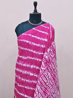 Graceful rani pink mulmul cotton saree  1
