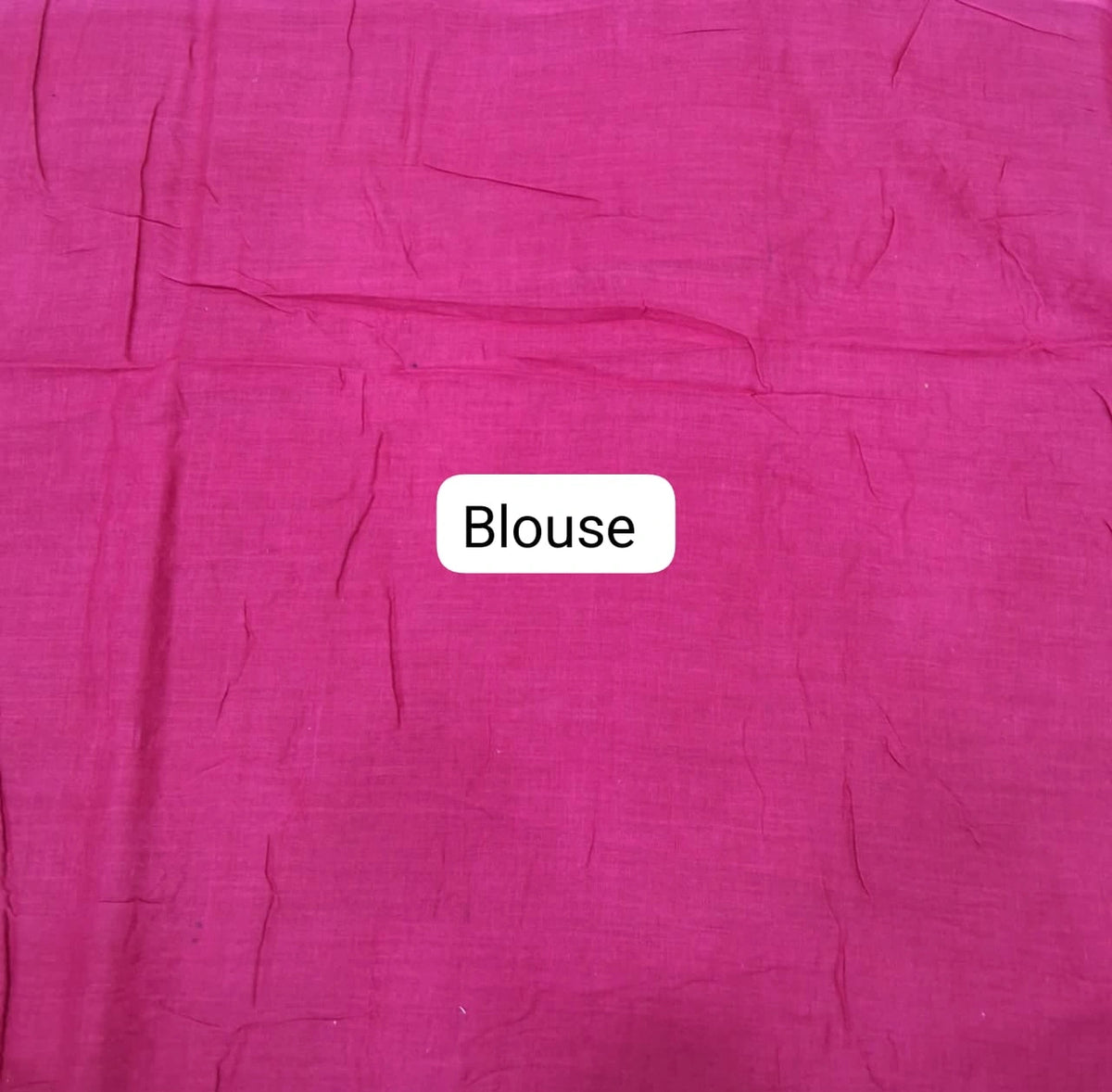 Graceful rani pink mulmul cotton saree  Blouse