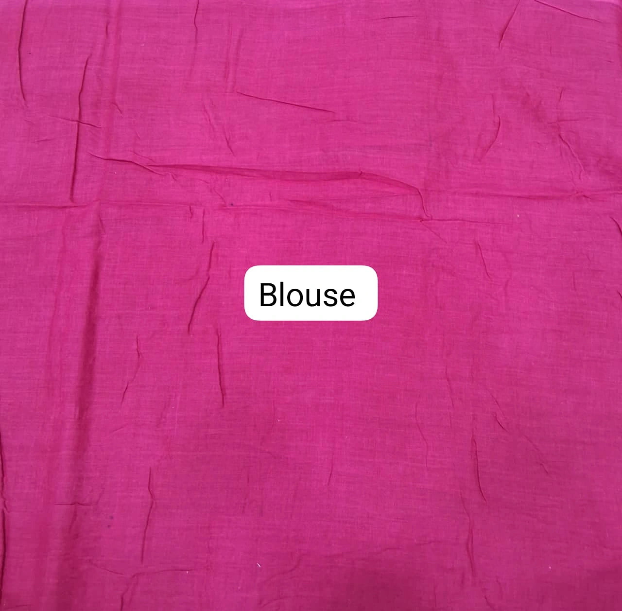 Graceful rani pink mulmul cotton saree  Blouse