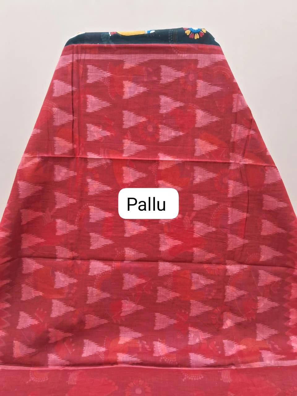 Elegant Black Mulmul Cotton Saree  pallu