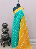 Sea Green Mulmul Cotton Saree 