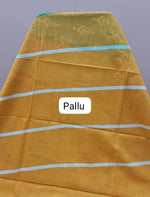 Sea Green Mulmul Cotton Saree pallu