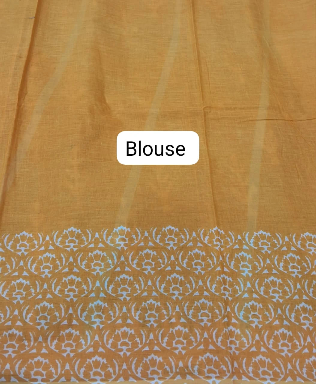 Sea Green Mulmul Cotton Saree Blouse