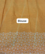 Sea Green Mulmul Cotton Saree Blouse