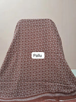 Chocolate Brown Mulmul Cotton Saree pallu