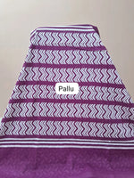 Wine Mulmul Cotton Saree Pallu