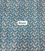 Sky Blue Mulmul Cotton Saree Blouse