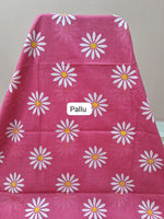 Pink Mulmul Cotton Saree Pallu