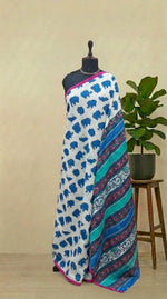 White Mulmul Cotton Saree 
