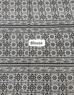 Black Mulmul Cotton Saree Blouse