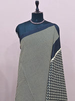 Black Mulmul Cotton Saree 1