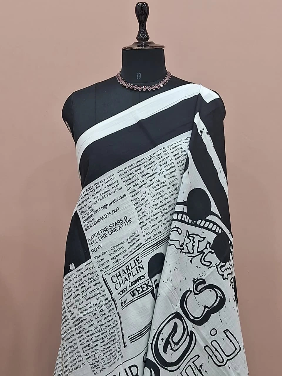 White Mulmul Cotton Saree 1