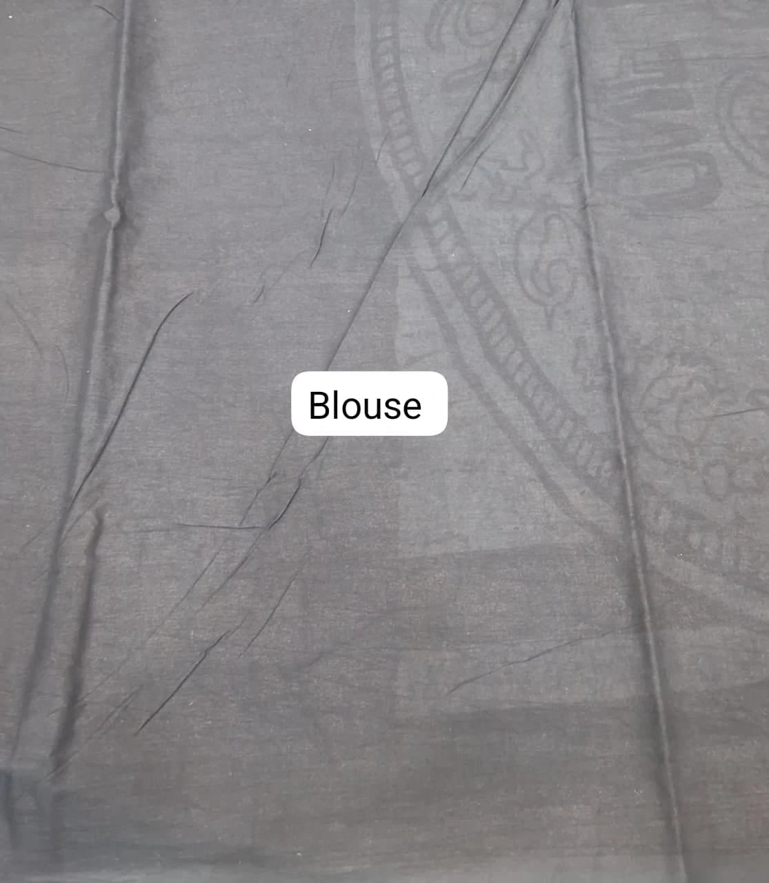 White Mulmul Cotton Saree Blouse