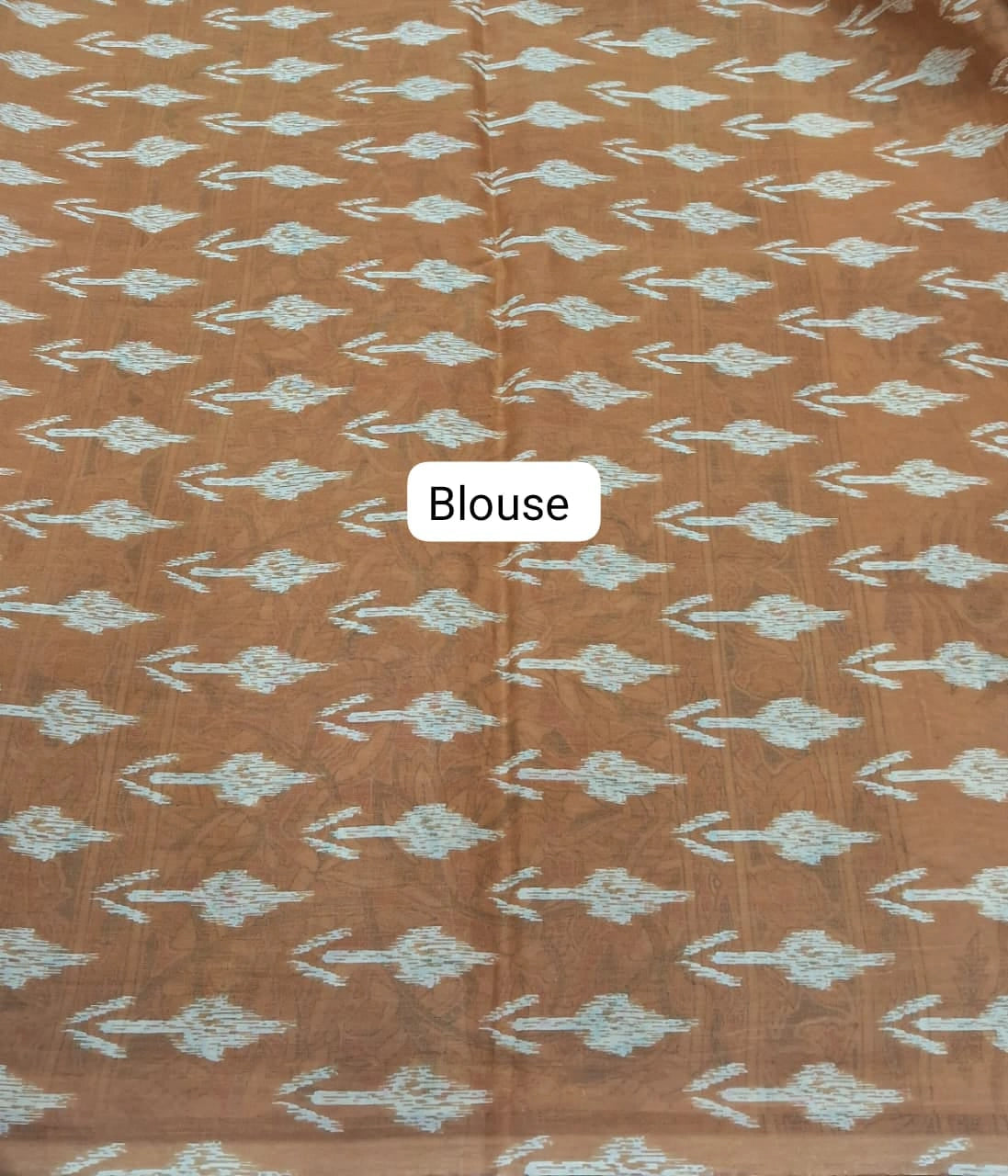 Cream Mulmul Cotton Saree Blouse