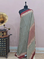 Black Mulmul Cotton Saree 