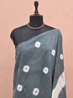 Grey Mulmul Cotton Saree 1