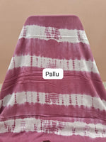 Dark Onion Pink Mulmul Cotton Saree Pallu