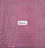 Pink Pure Mulmul Cotton Saree blouse