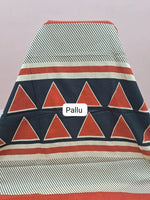 Brick Red Plain Mulmul Cotton Saree pallu