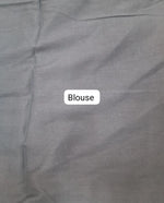 Sky Blue Pure Mulmul Cotton Saree Blouse
