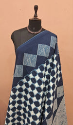 White Mulmul Cotton Saree 1