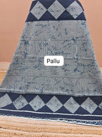 White Mulmul Cotton Saree Pallu